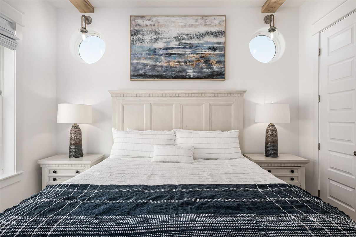 Bedroom, Interior, Wooden Beams