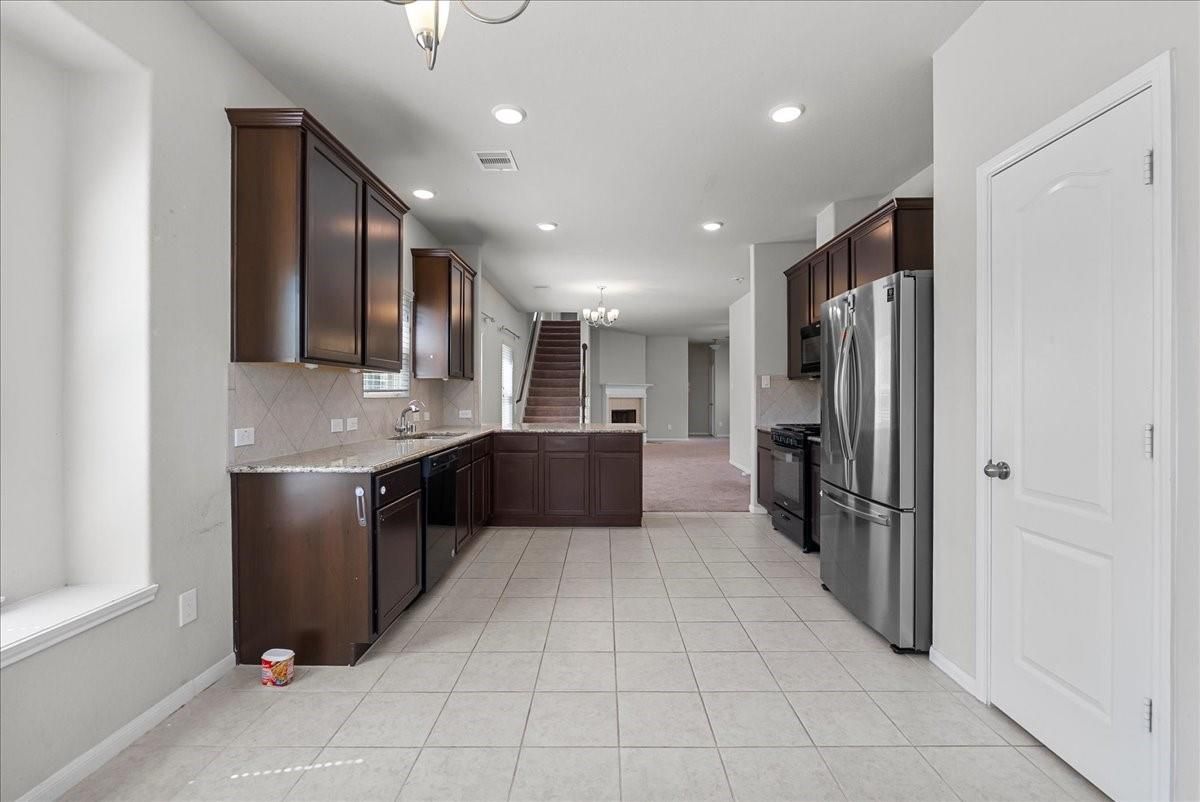 Chandelier, Interior, Kitchen, Recessed Lighting