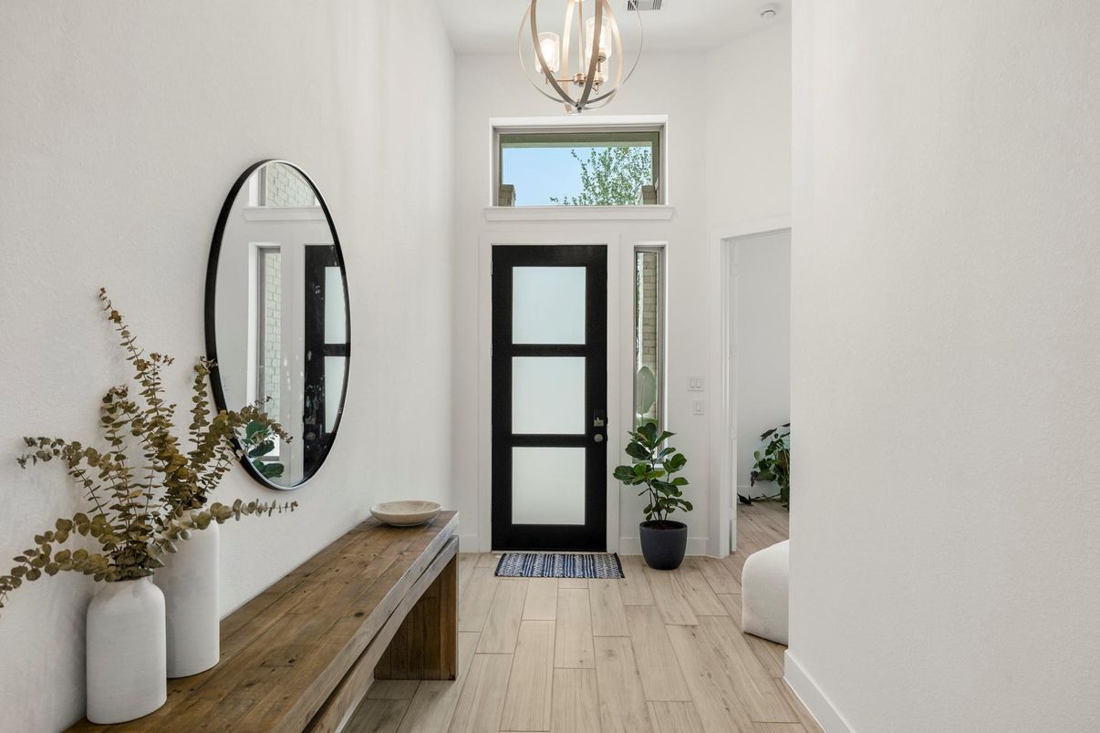 Interior, Pendant Lights, Wood Texture Flooring