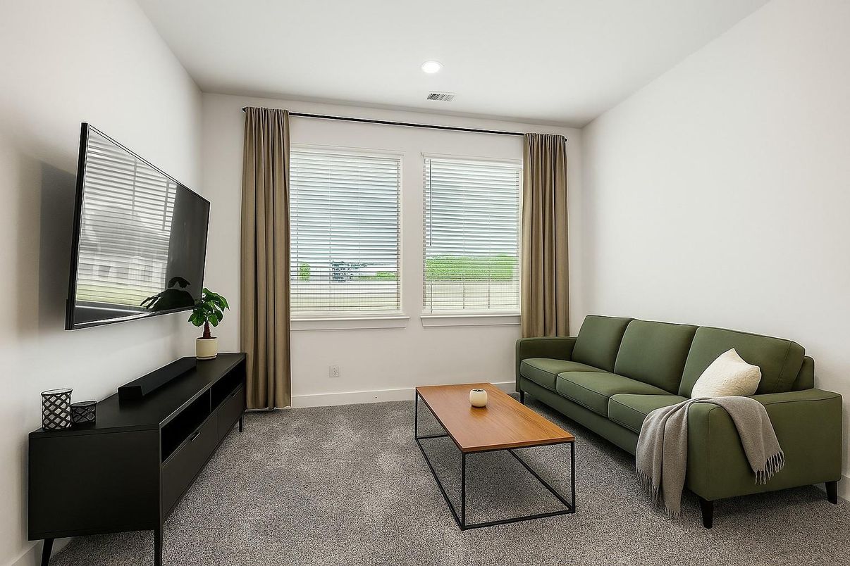 Interior, Living room, Recessed Lighting