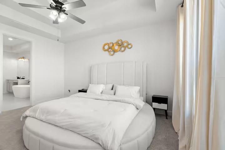 Bedroom, Interior, Recessed Lighting