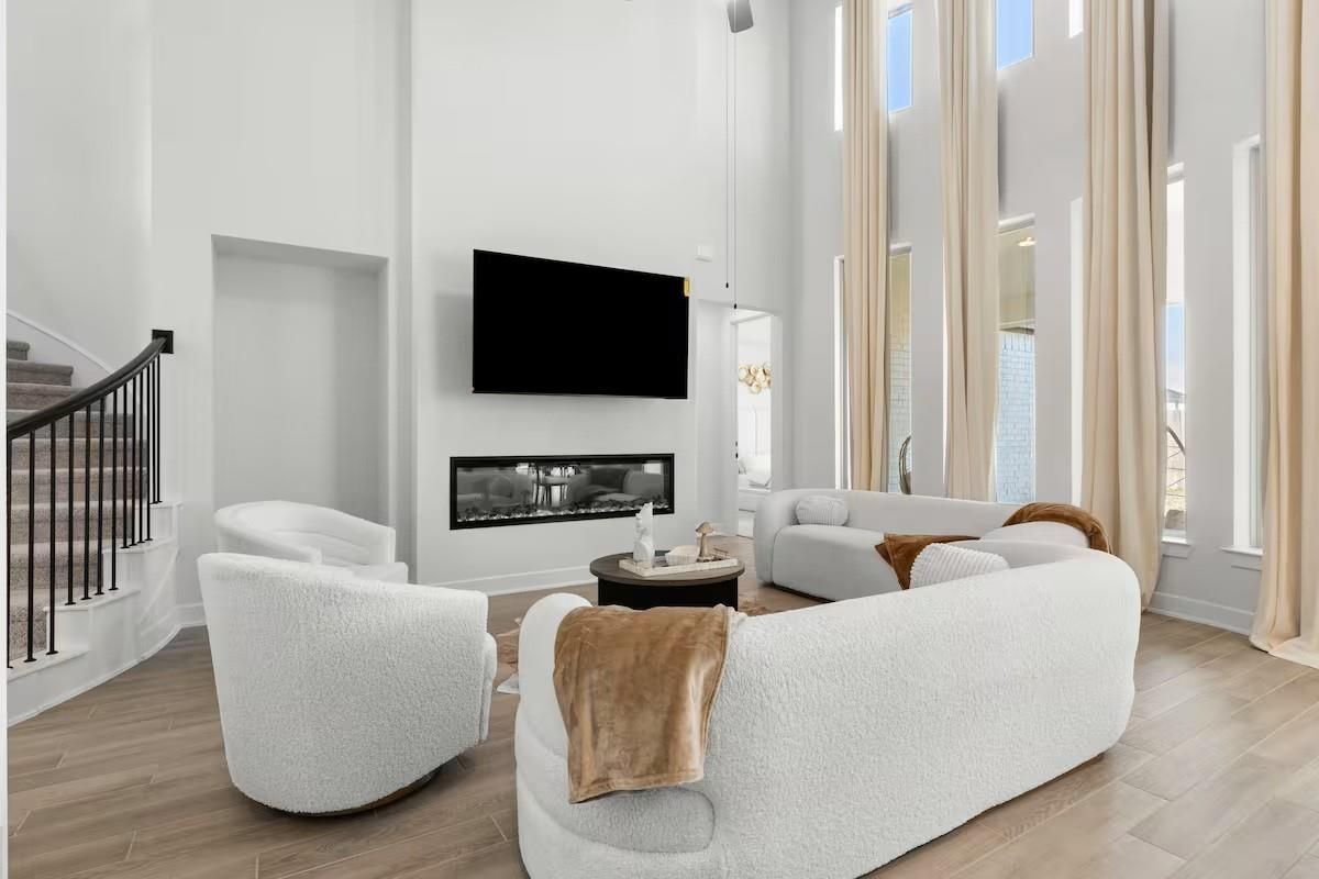 Fireplace, Interior, Living room, Wood Texture Flooring