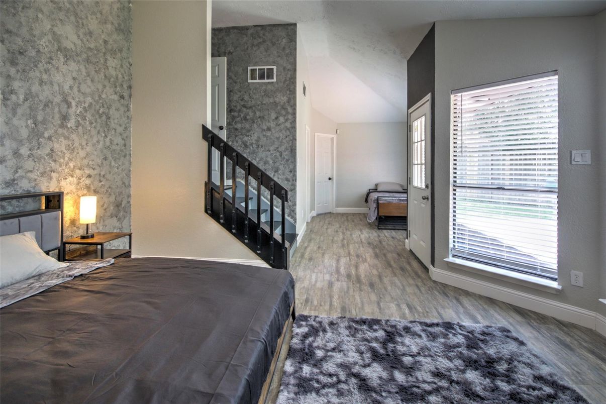 Bedroom, Interior, Wood Texture Flooring