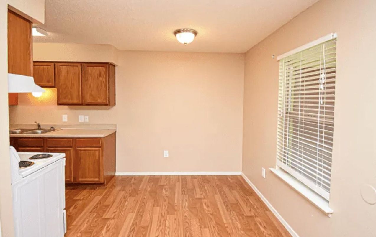 Empty room, Interior, Kitchen, Wood Texture Flooring