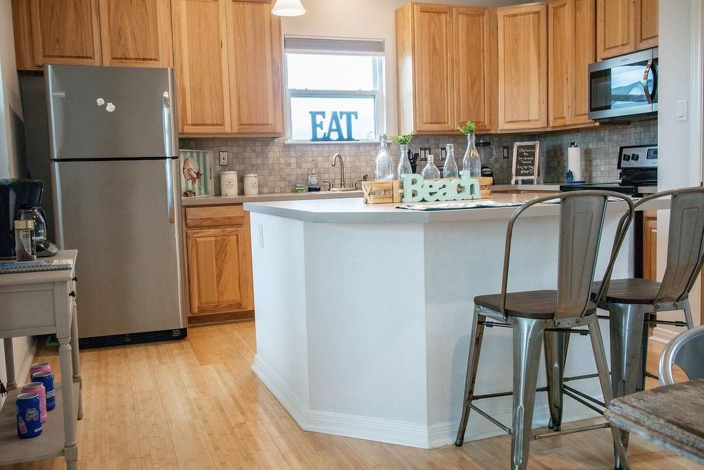 Interior, Kitchen, Wood Texture Flooring