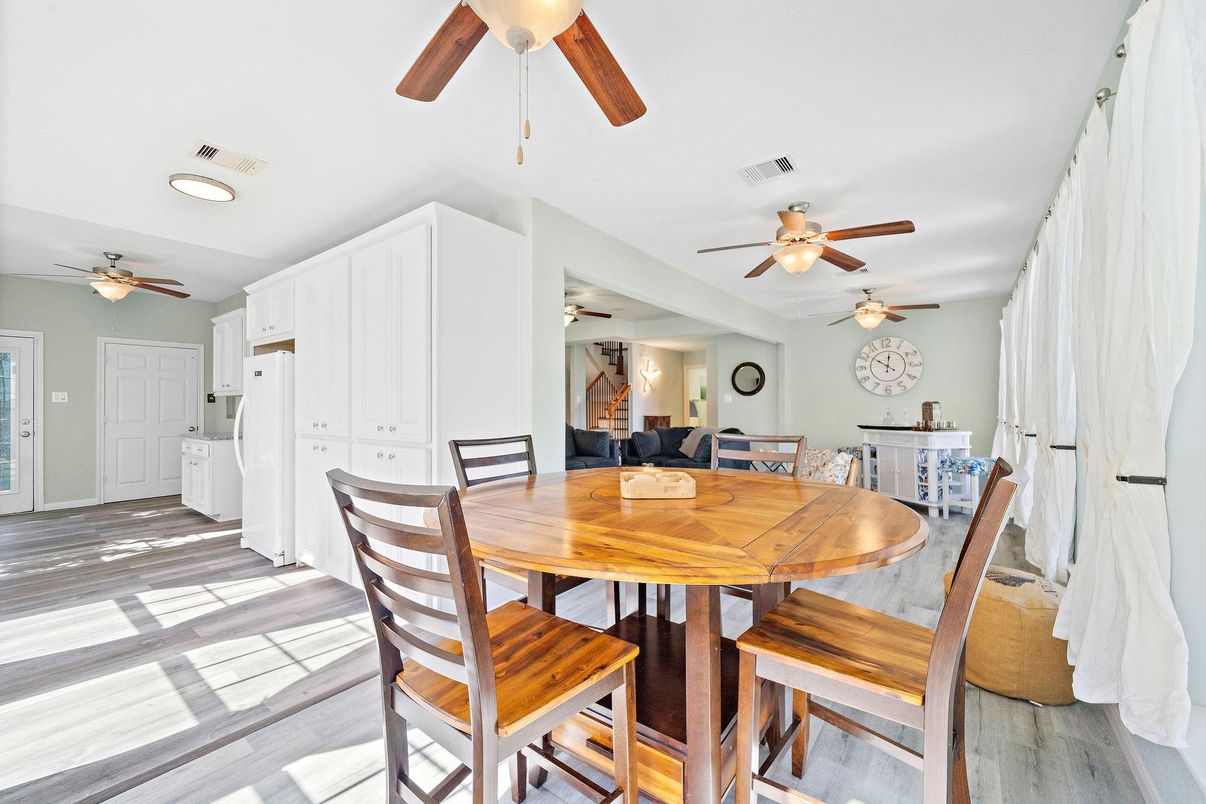Dining room, Interior, Wood Texture Flooring