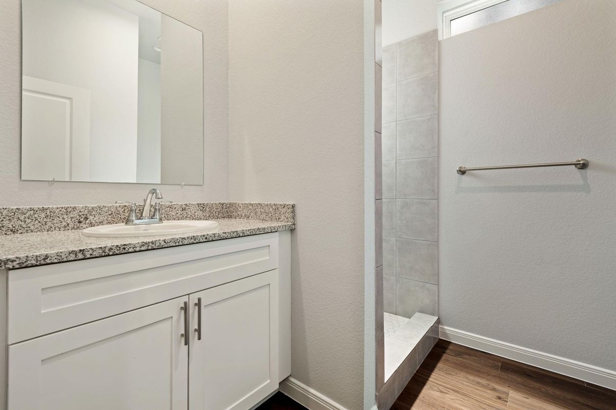 Bathroom, Interior, Wood Texture Flooring