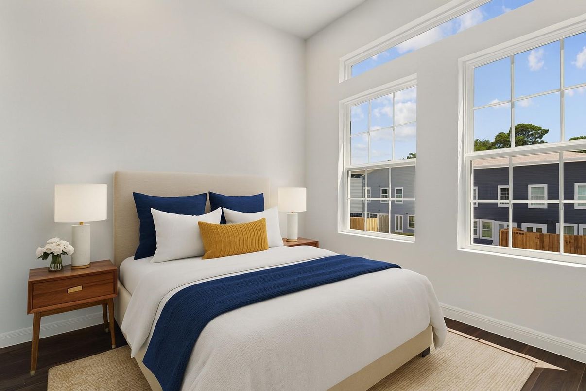 Bedroom, Interior, Wood Texture Flooring