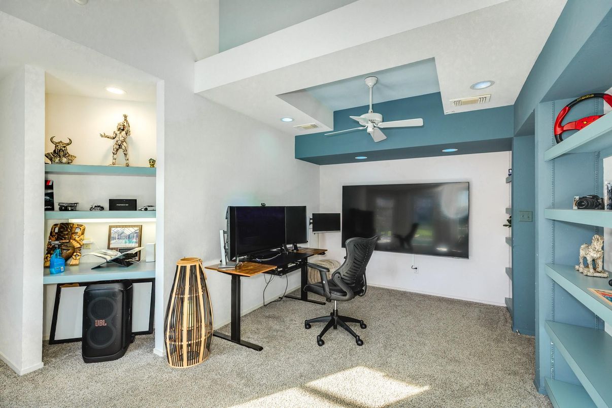 Home Office, Interior, Recessed Lighting