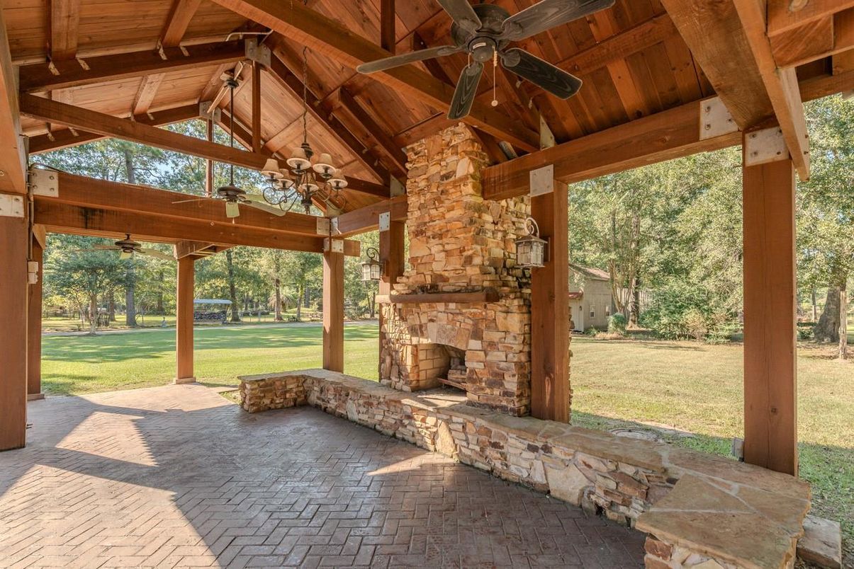 Backyard, Exterior, Fireplace