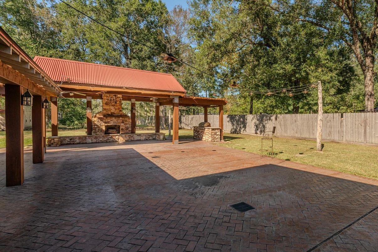 Backyard, Exterior, Fireplace