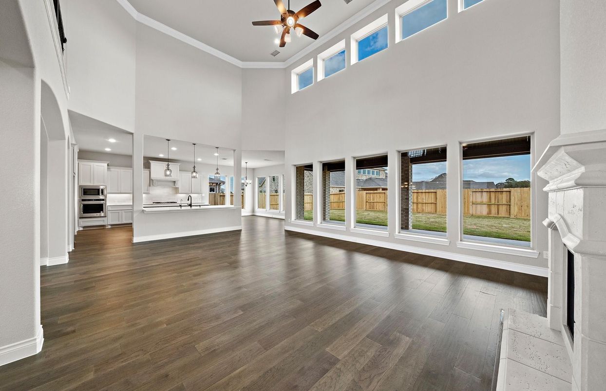 Interior, Kitchen, Pendant Lights, Recessed Lighting, Water, Wood Texture Flooring