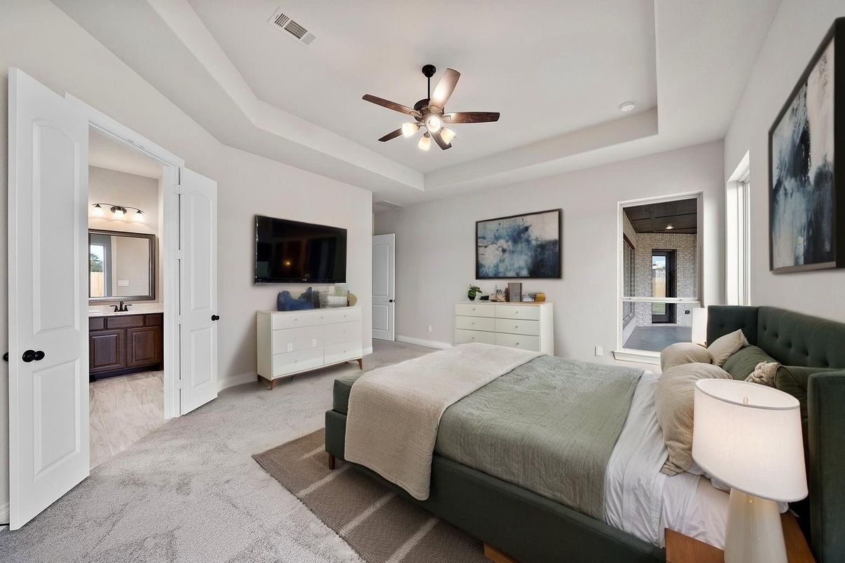 Bedroom, Interior, Recessed Lighting