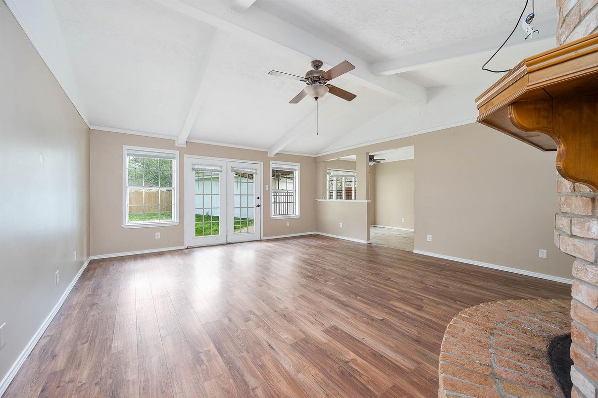 Empty room, Interior, Wood Texture Flooring