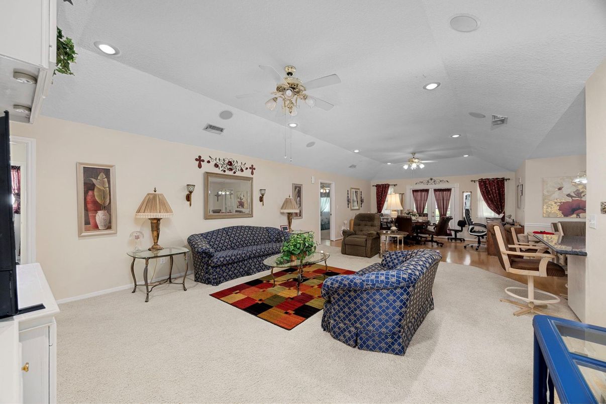 Interior, Living room, Recessed Lighting