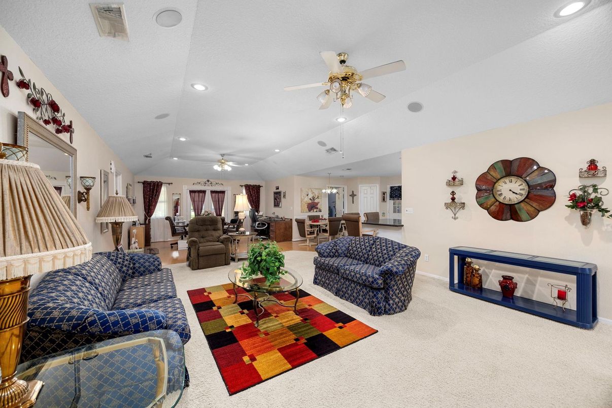 Interior, Living room, Recessed Lighting