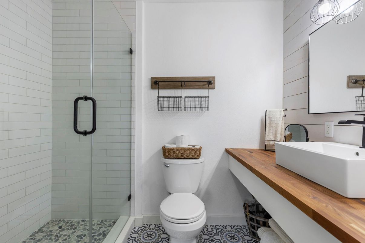 Bathroom, Glass Shower, Interior
