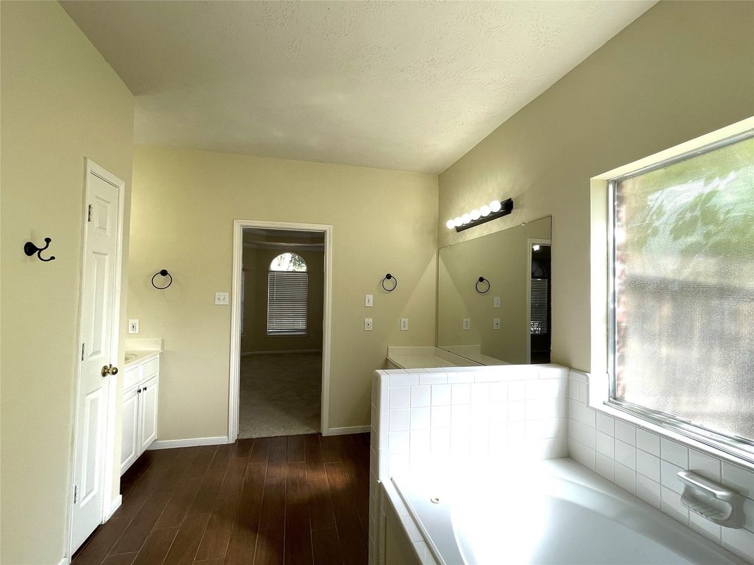 Bathroom, Interior, Wood Texture Flooring