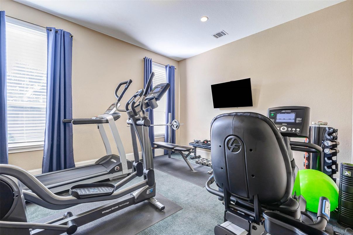 Fitness Equipment, Interior, Recessed Lighting