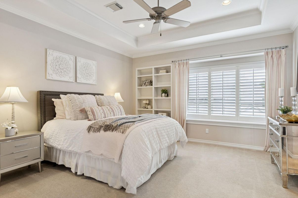 Bedroom, Interior, Recessed Lighting
