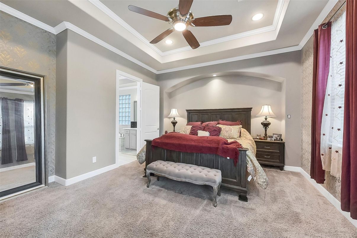 Bedroom, Interior, Recessed Lighting