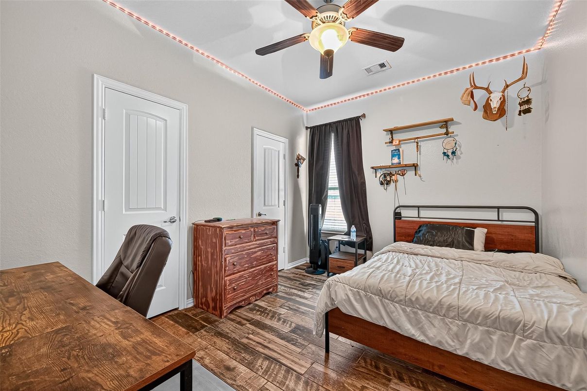 Bedroom, Interior, Wood Texture Flooring