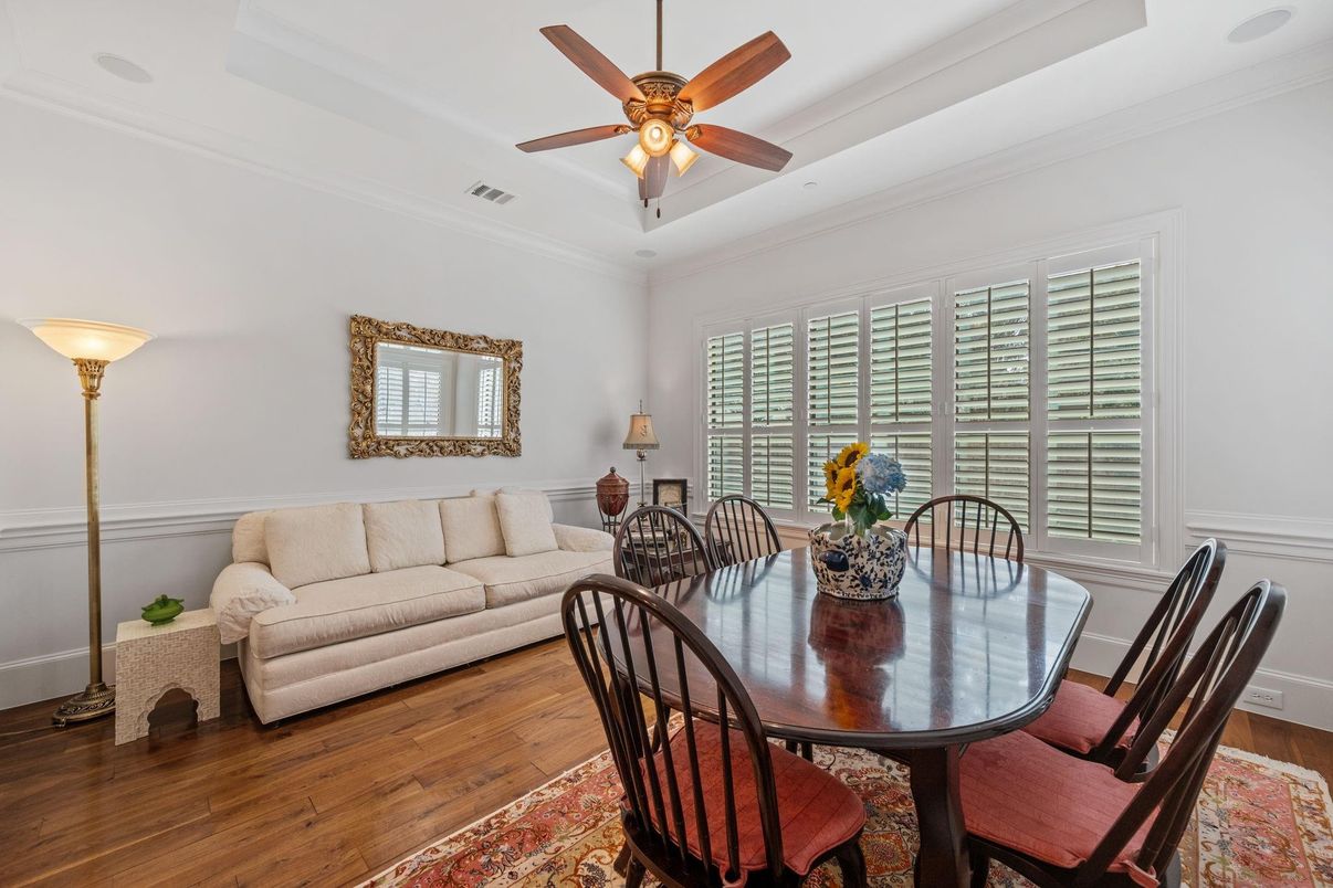 Dining room, Interior, Wood Texture Flooring