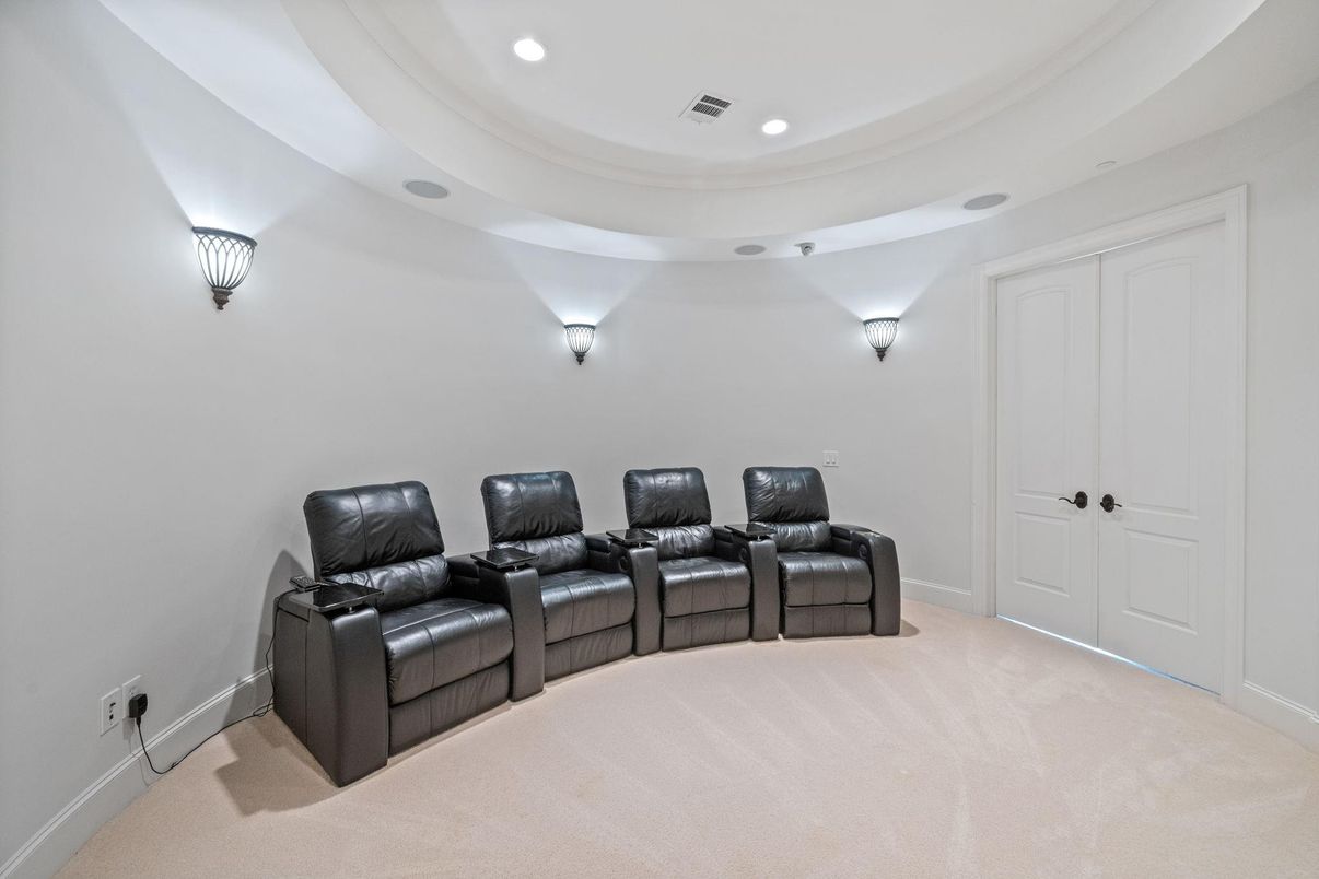 Home Theatre Room, Interior, Recessed Lighting, Theatre Room