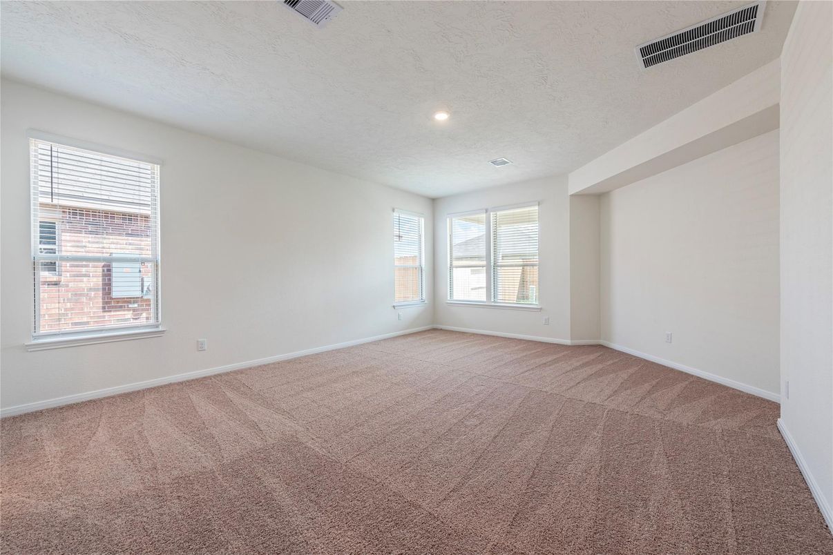 Empty room, Interior, Recessed Lighting