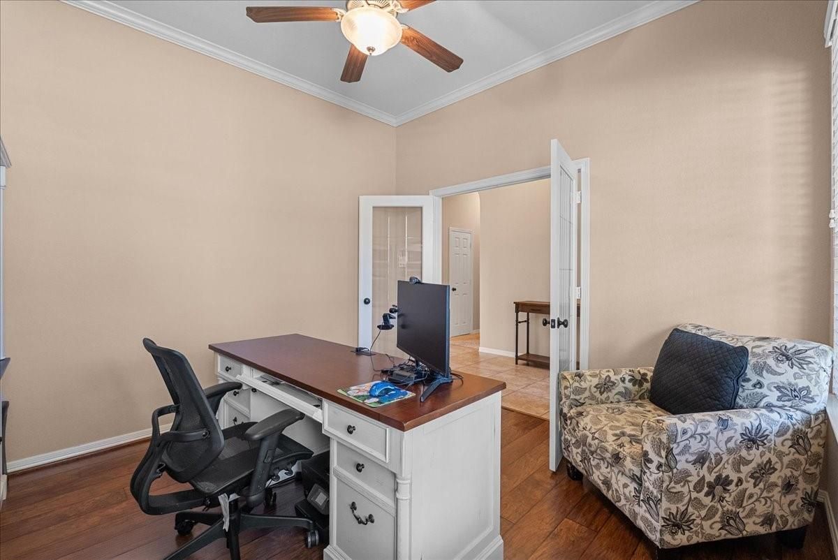 Home Office, Interior, Wood Texture Flooring
