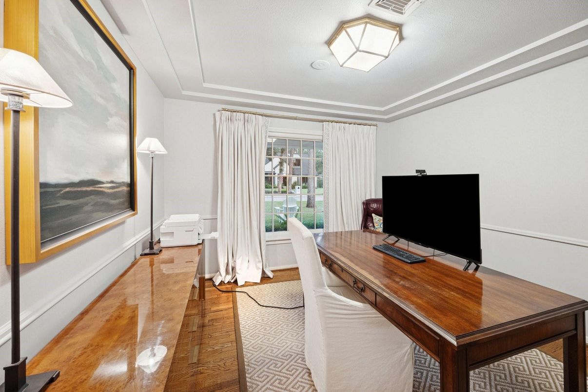 Home Office, Interior, Wood Texture Flooring