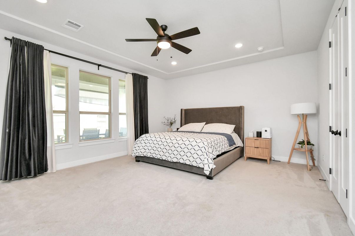 Bedroom, Interior, Recessed Lighting