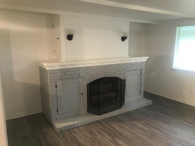 Fireplace, Interior, Wood Texture Flooring