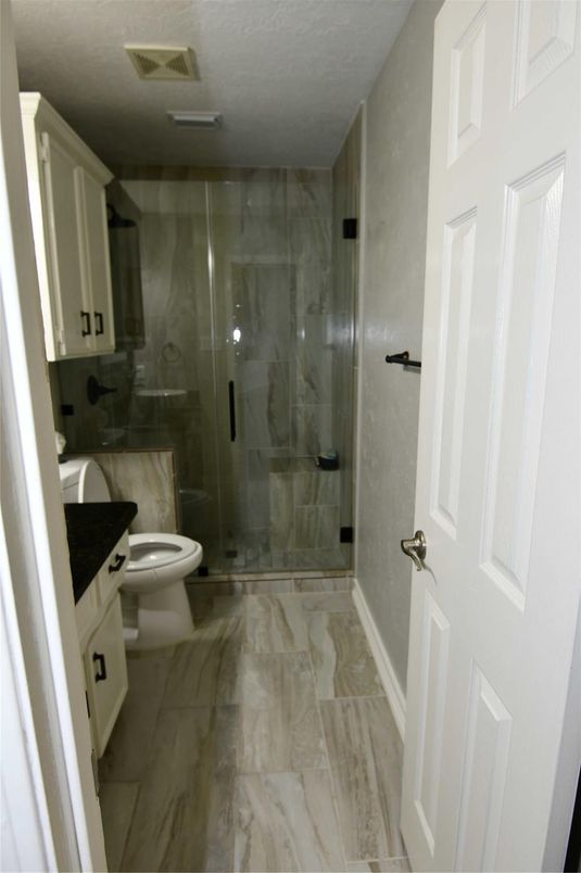 Bathroom, Glass Shower, Interior, Marble