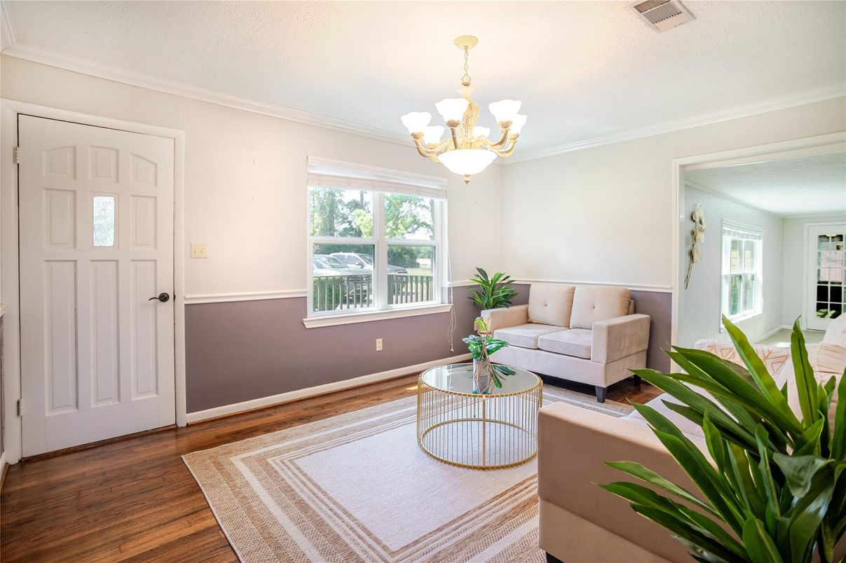 Chandelier, Interior, Living room, Wood Texture Flooring