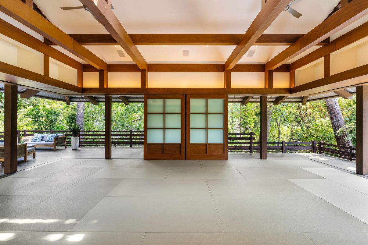 Interior, Recessed Lighting, Wooden Beams