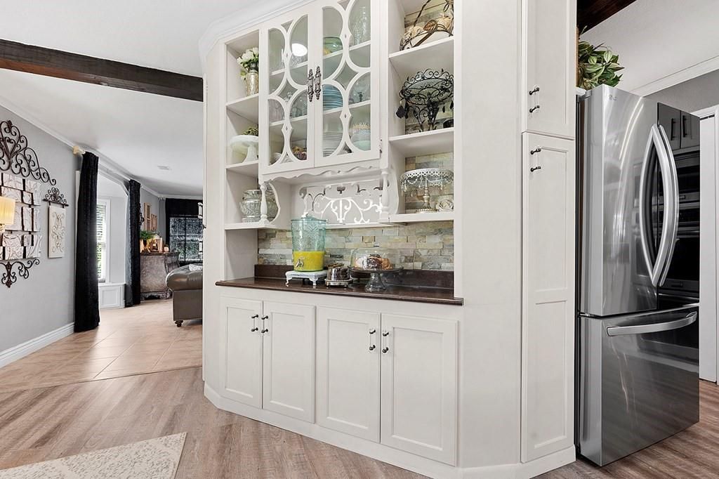 Interior, Kitchen, Wood Texture Flooring
