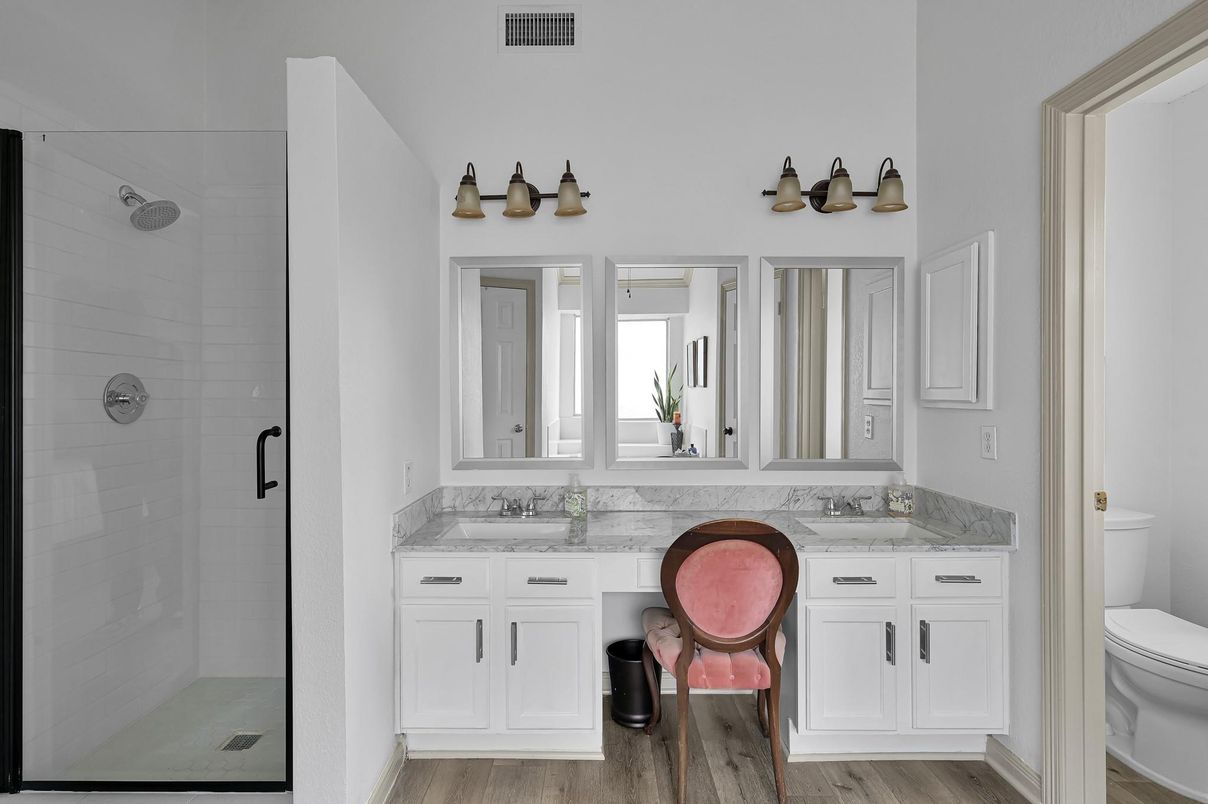 Bathroom, Interior, Wood Texture Flooring