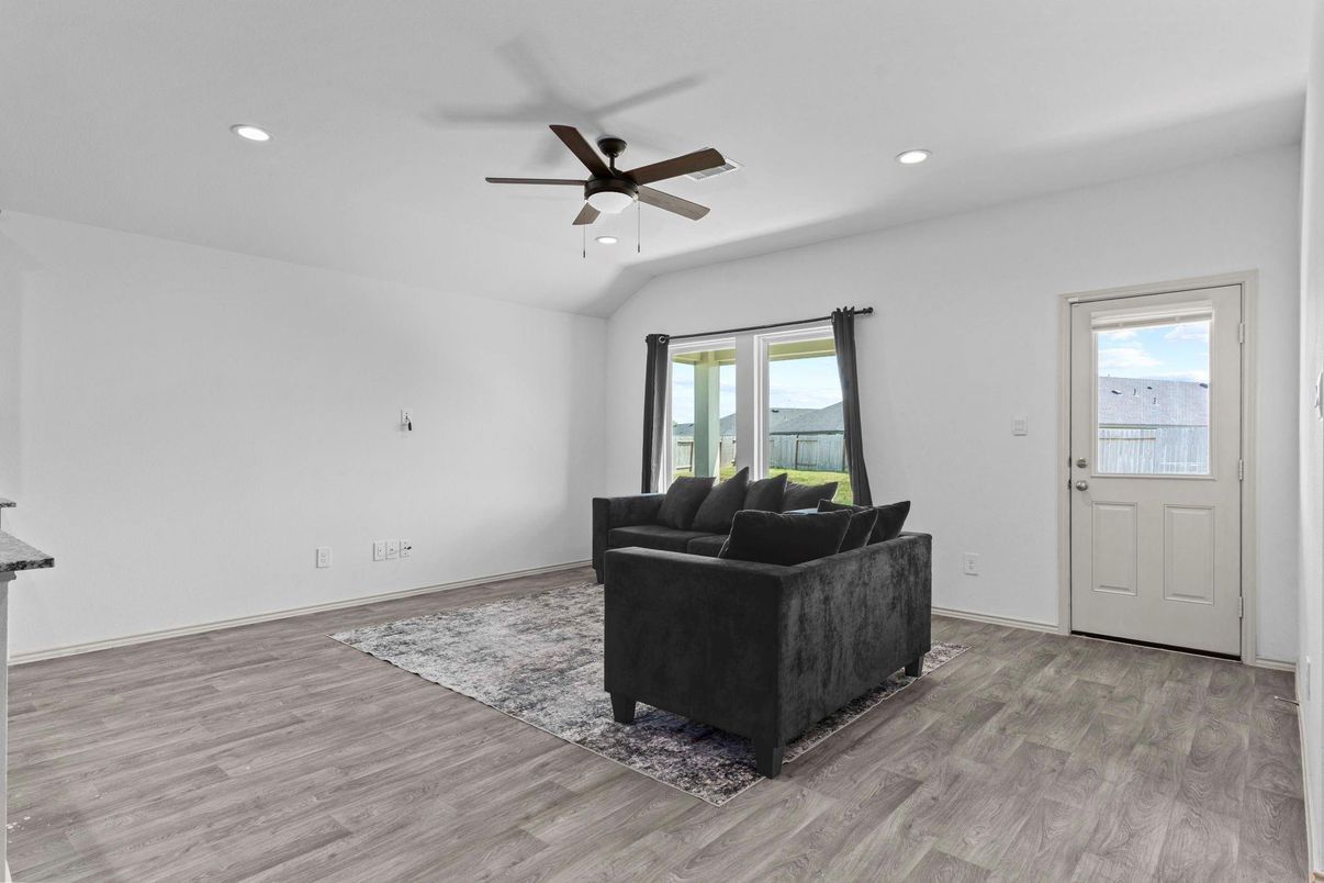 Interior, Recessed Lighting, Wood Texture Flooring