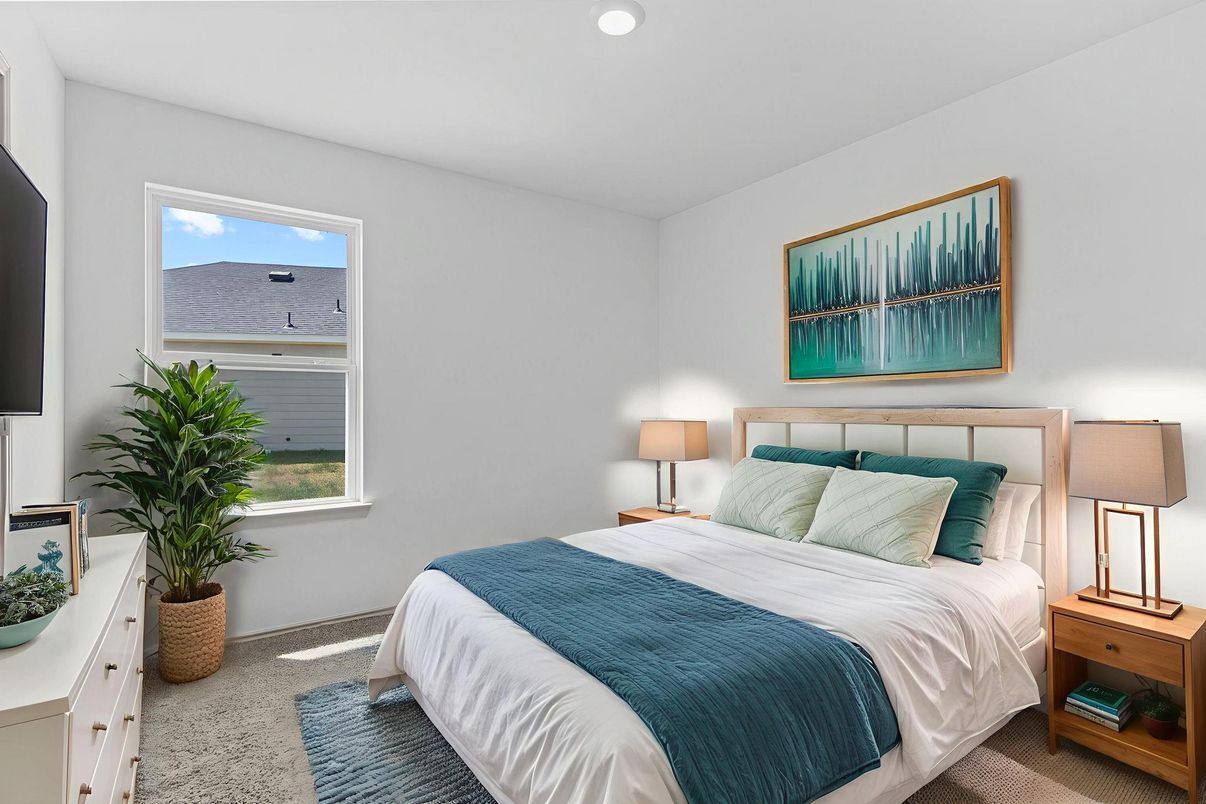 Bedroom, Interior, Recessed Lighting