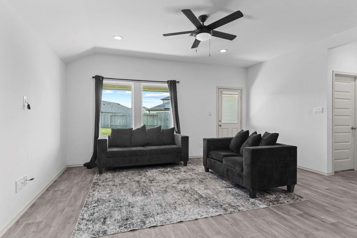 Interior, Recessed Lighting, Wood Texture Flooring