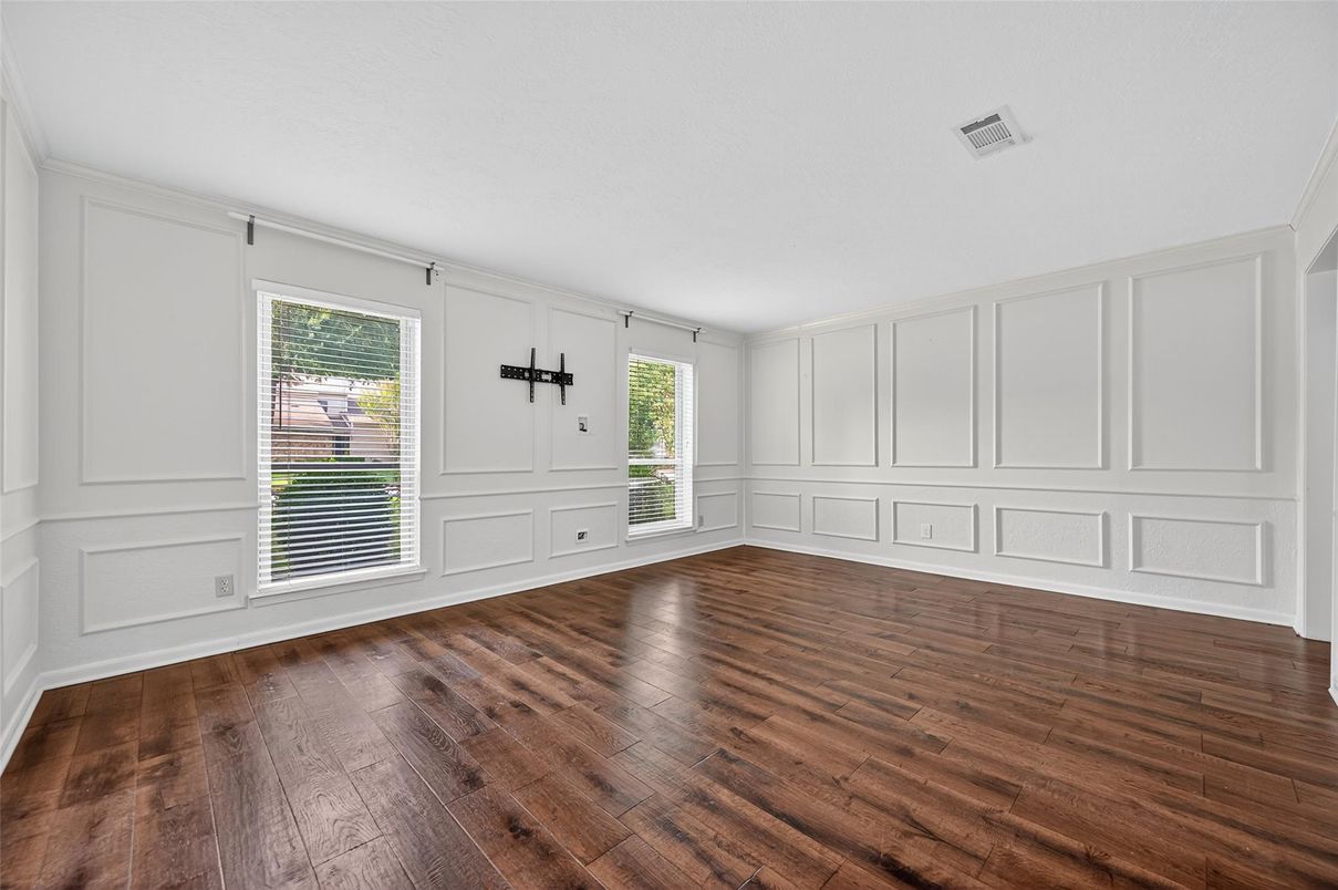 Empty room, Interior, Wood Texture Flooring