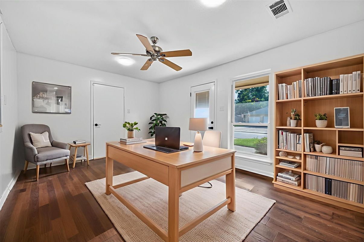 Home Office, Interior, Wood Texture Flooring