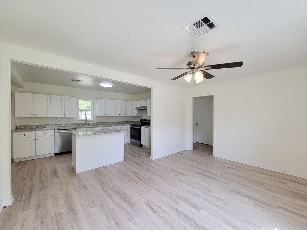 Interior, Kitchen, Wood Texture Flooring
