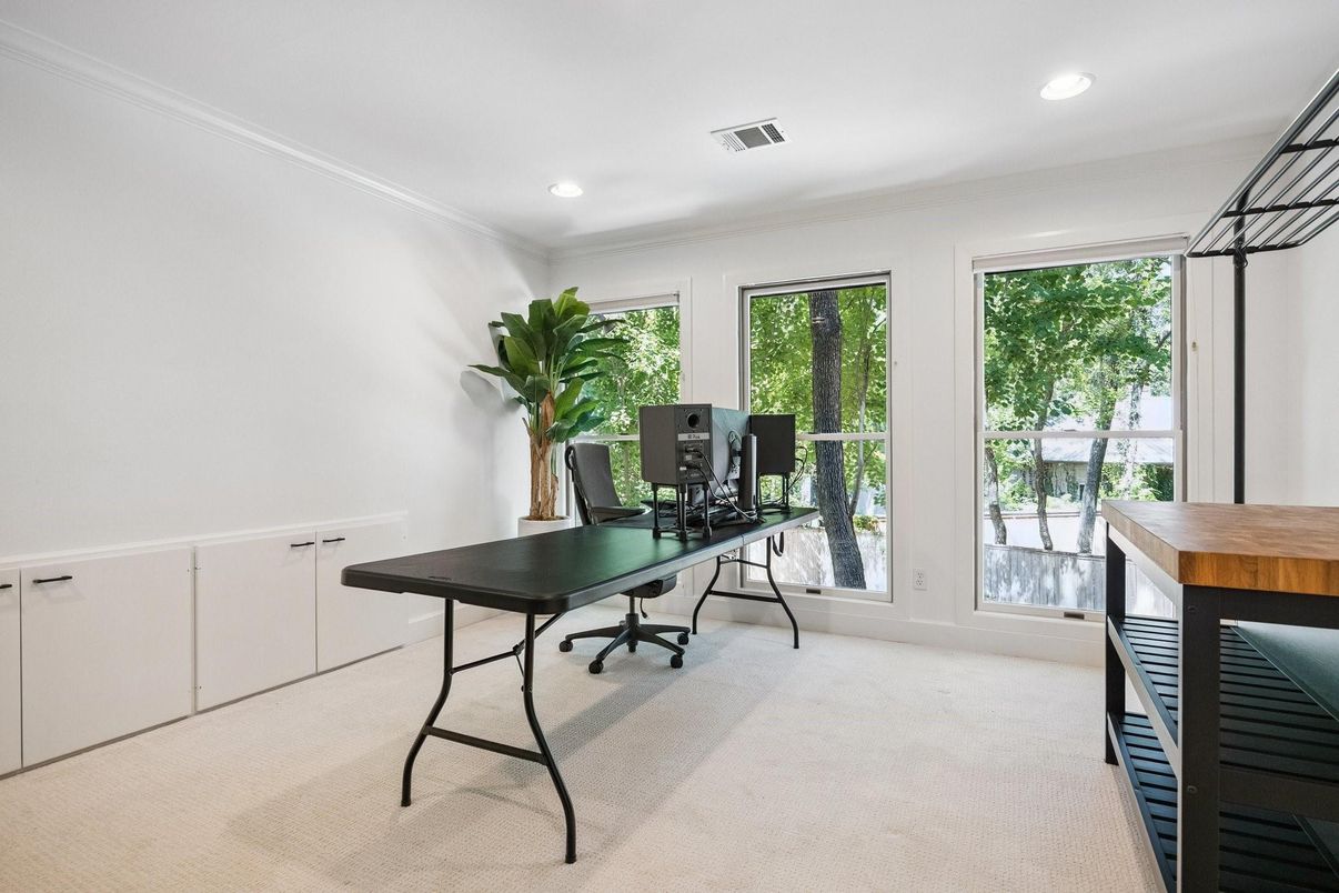 Home Office, Interior, Recessed Lighting