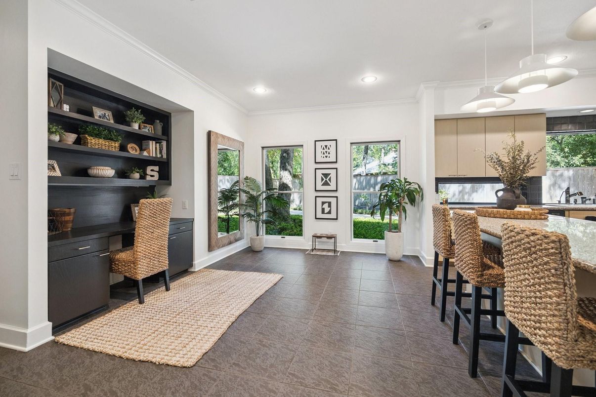Home Office, Interior, Pendant Lights, Recessed Lighting