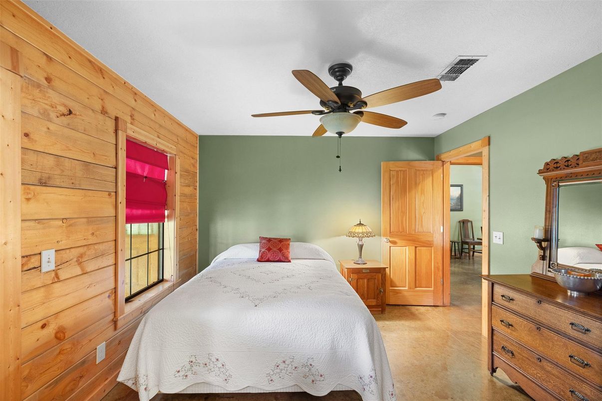 Bedroom, Interior, Wooden Walls