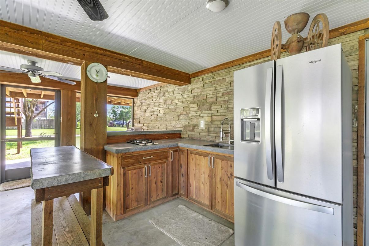 Interior, Kitchen, Stone Walls
