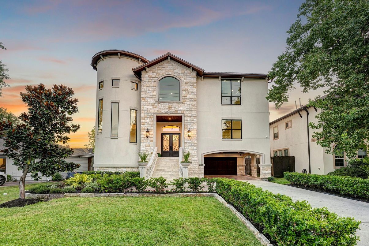 Attached, Backyard, Exterior, Facade, Mediterranean