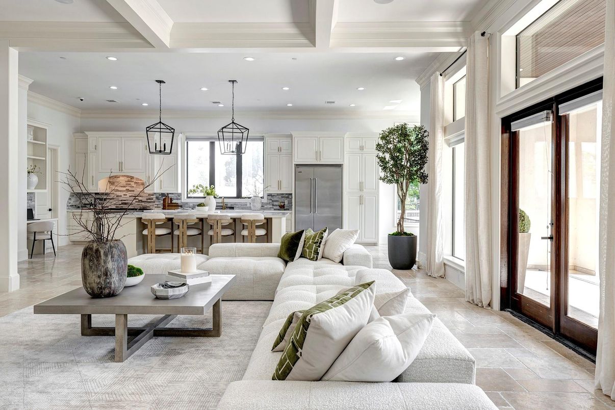 Interior, Kitchen, Living room, Pendant Lights, Recessed Lighting